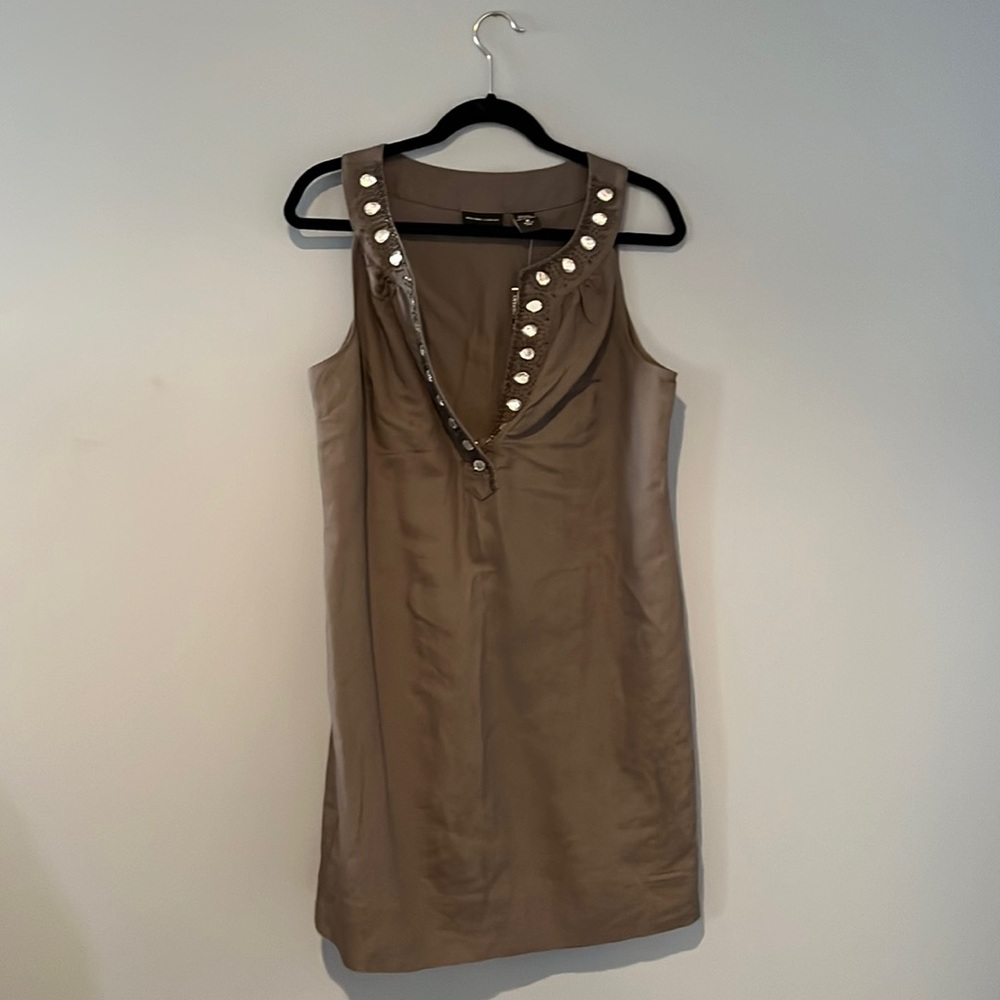 New with tags! New York and Company shirt dress with crystal detail